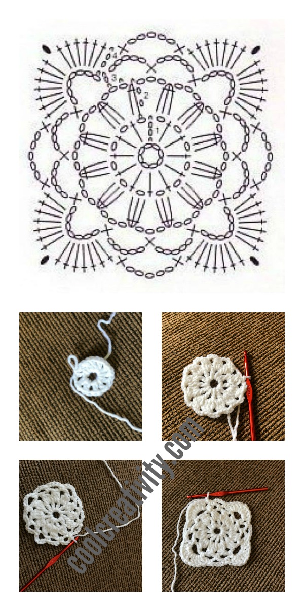 Crochet Pretty Handbag with Graphics