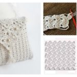 Pretty Crochet Handbag with Graphics