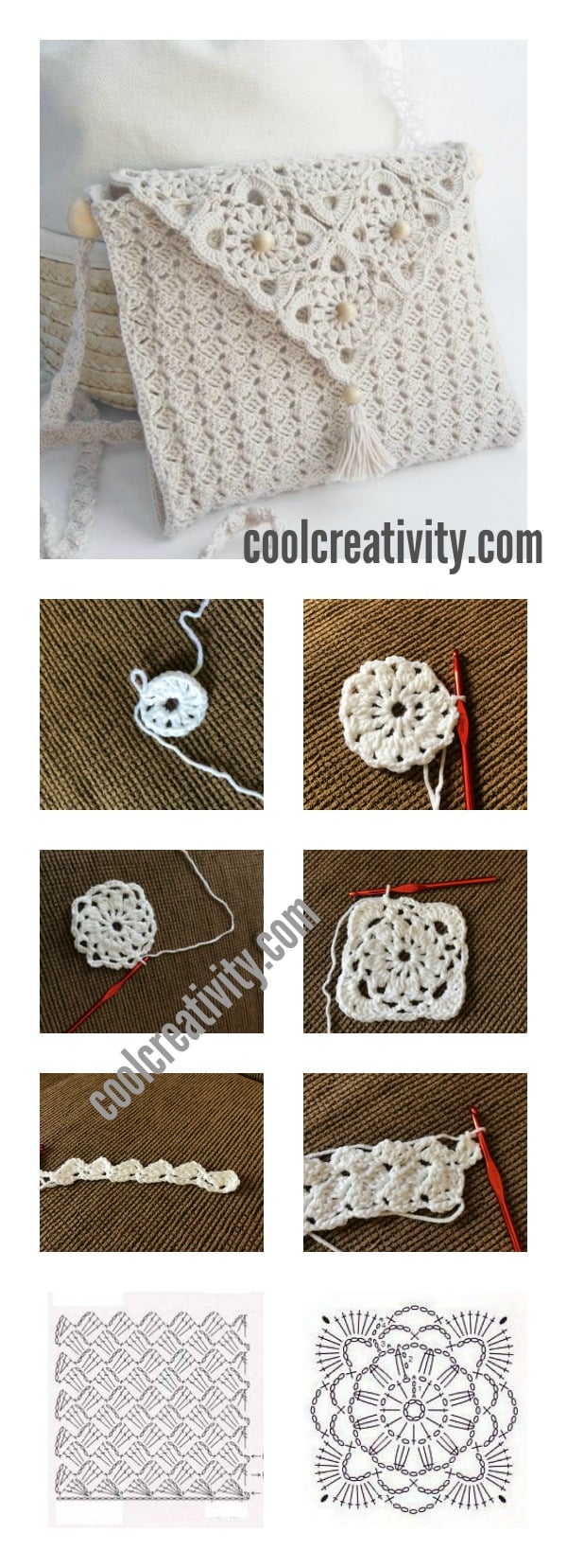 Crochet Pretty Handbag with Graphics and Free Pattern