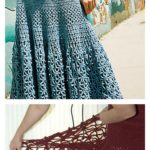 Crochet Spiderweb Maxi Skirt Free Pattern