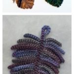 Crocheted Feather Necklace  Free Pattern