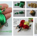 DIY Unique Kanzashi Beetle Made From Satin Ribbon