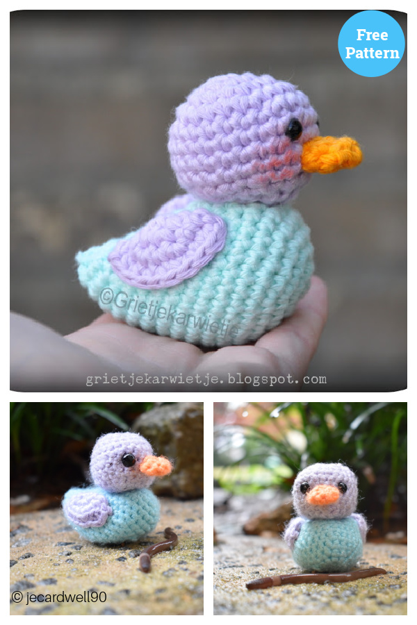 Ducky the Little Duckling Amigurumi Free Crochet Pattern