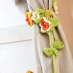 Floral Crochet Curtain Ties Free Pattern