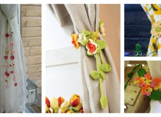 Flower Curtain Tie Back Free Crochet Patterns