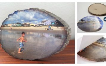 How To Transfer a Photo onto a Slice of Wood