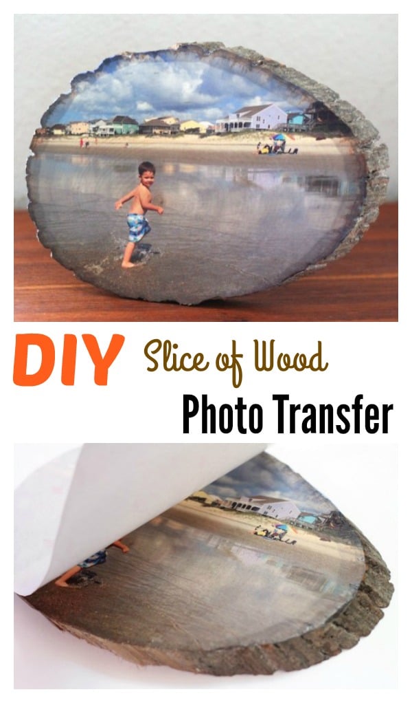 How To Transfer a Photo onto a Slice of Wood