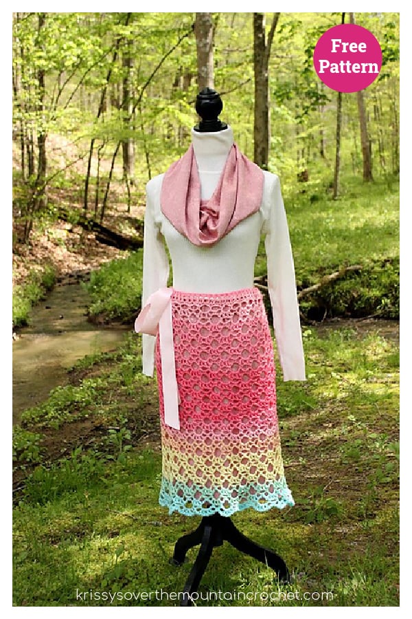 Ladies Lace Fan Skirt Free Crochet Pattern