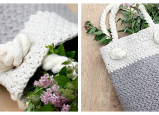 Suzette Tote Bag Free Crochet Pattern and Video Tutorial