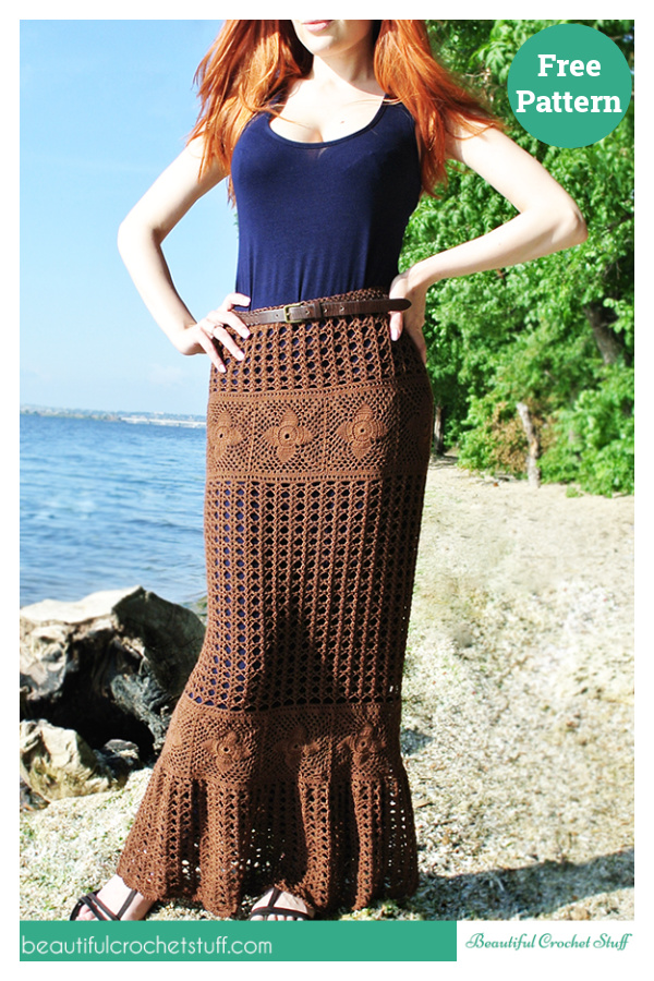 Maxi Skirt Free Crochet Pattern