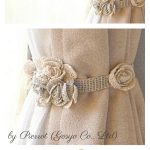 Rose Flower Curtain Tie Free Crochet Pattern