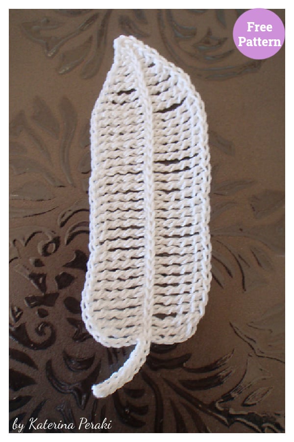 Single Feather Free Crochet Pattern