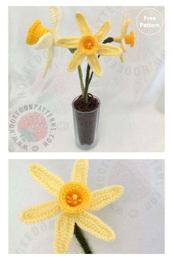 Spring Daffodils Free Crochet Pattern 