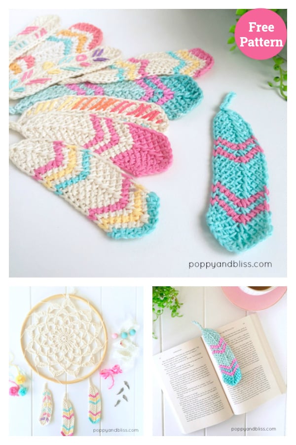 Tunisian Feathers Free Crochet Pattern 