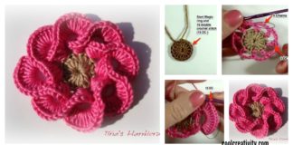 How to Crochet 3D Flowers Multi Petals