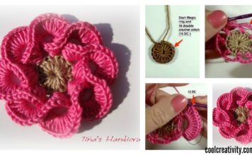 How to Crochet 3D Flowers Multi Petals