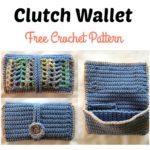 Crochet Clutch Wallet with Pockets Free Pattern