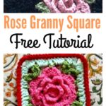 Crochet 3D Rose Granny Square Afghan Free Tutorial