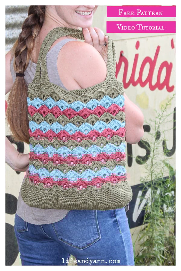 Farmers Market Bag Free Crochet Pattern and Video Tutorial