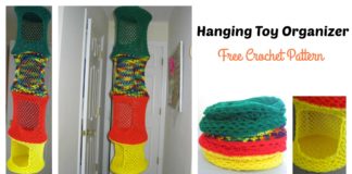 Hanging Toy Organizer Free Crochet Pattern