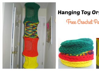 Hanging Toy Organizer Free Crochet Pattern