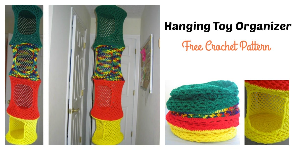  Hanging Toy Organizer Free Crochet Pattern