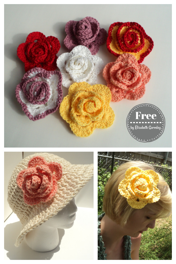 Just Roses Hairpin Free Crochet Pattern