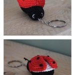 Keychain Ladybug Free Crochet Pattern