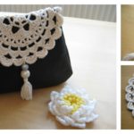 Leather & Crochet Doily Clutch Free Pattern and Tutorial