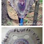 Mandala Duster Circle Jacket Free Crochet Pattern