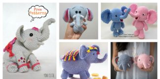 Adorable Crochet Elephant Amigurumi Free Patterns
