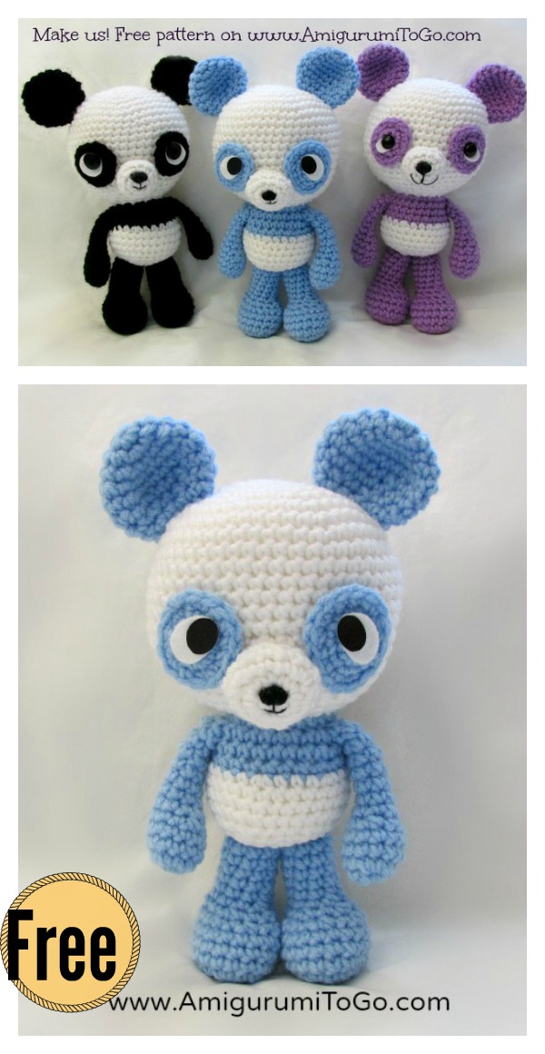 Adorable Panda Bear Amigurumi FREE Crochet Pattern 