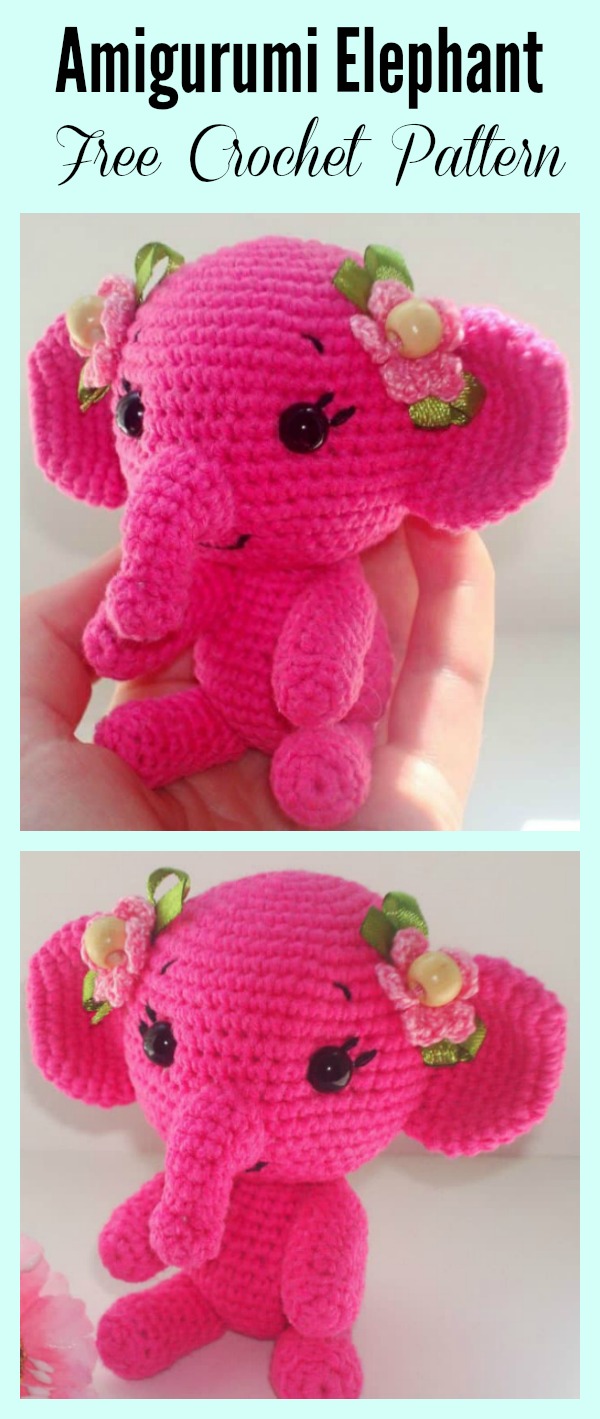 Amigurumi Elephant Free Crochet Pattern