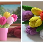 Beautiful Tulip Crochet Pattern and Video Tutorial