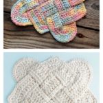 Celtic Knot Dishcloth Free Crochet Pattern