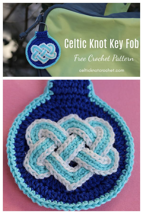 Celtic Knot Key Fob Free Crochet Pattern 