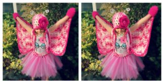 Crochet Butterfly Costume for Little Girl Free Pattern and Video Tutorial