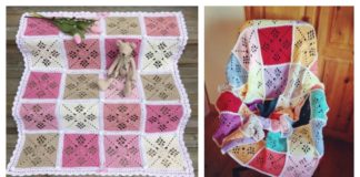 Crochet Victorian Lattice Square Blanket Free Pattern