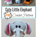 Cute Little Elephant Amigurumi Free Crochet Pattern