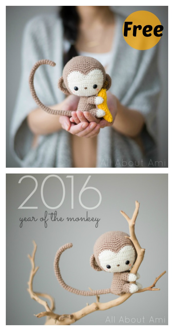 Cute Monkey Amigurumi Free Crochet Pattern