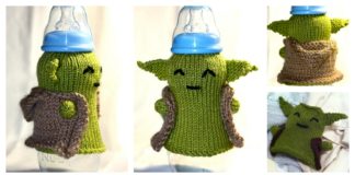 FREE Yoda Baby Bottle Cozy Knitting Pattern