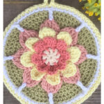 Flower Potholder Free Crochet Pattern Free Crochet Pattern
