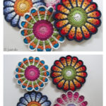 Flower Potholders Free Crochet Pattern
