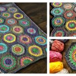 Free Granny Hexagon Burst Crochet Blanket Pattern