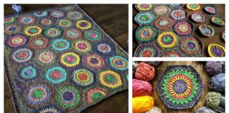 Free Granny Hexagon Burst Crochet Blanket Pattern