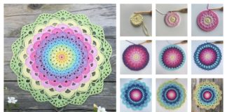 Magic Water Lily Mandala Free Crochet Pattern