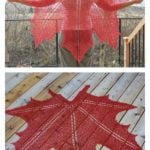 Maple Leaf Crochet Shawl Crochet Pattern