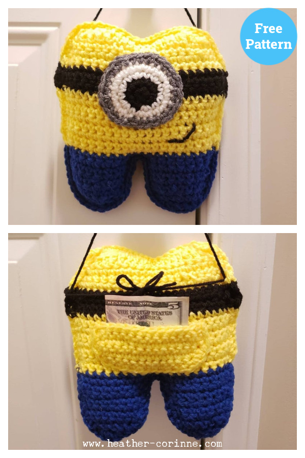 Minion Tooth Fairy Pillow Free Crochet Pattern