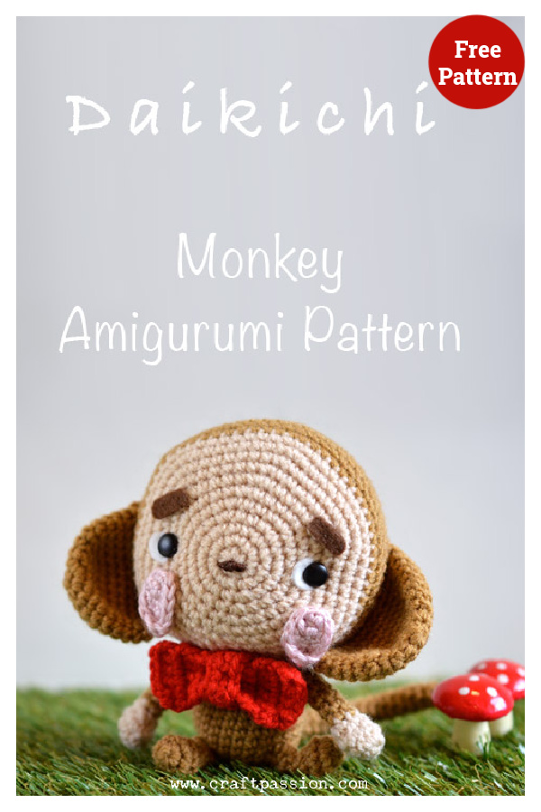 Monkey Amigurumi Free Crochet Pattern 