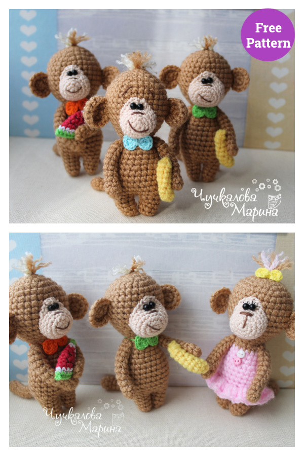Monkey Minik Free Crochet Pattern 